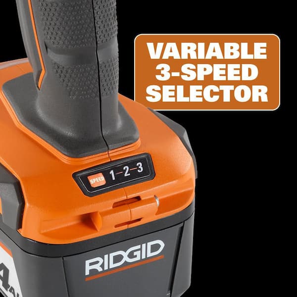 RIDGID - 18V Cordless 3-Tool Combo Kit with Inflator, Impact Wrench, Hybrid Panel Light, 4.0 Ah Battery, and Charger