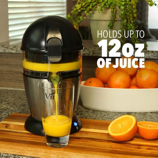 VIVOHOME 3 in 1 stainless steel Black Orange Juicer Squeezer and