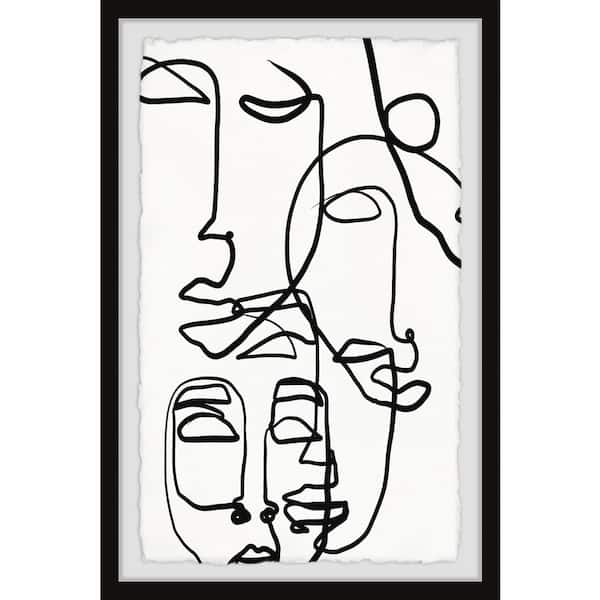 Unbranded "Sleepy Faces" by Marmont Hill Framed People Art Print 24 in. x 16 in.