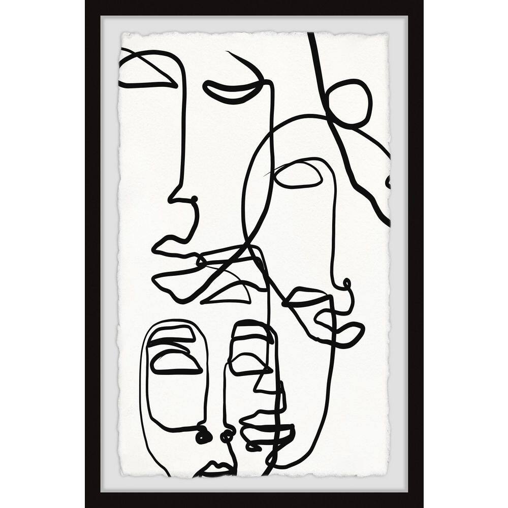 Sleepy Faces by Marmont Hill Framed People Art Print 36 in. x 24 in.