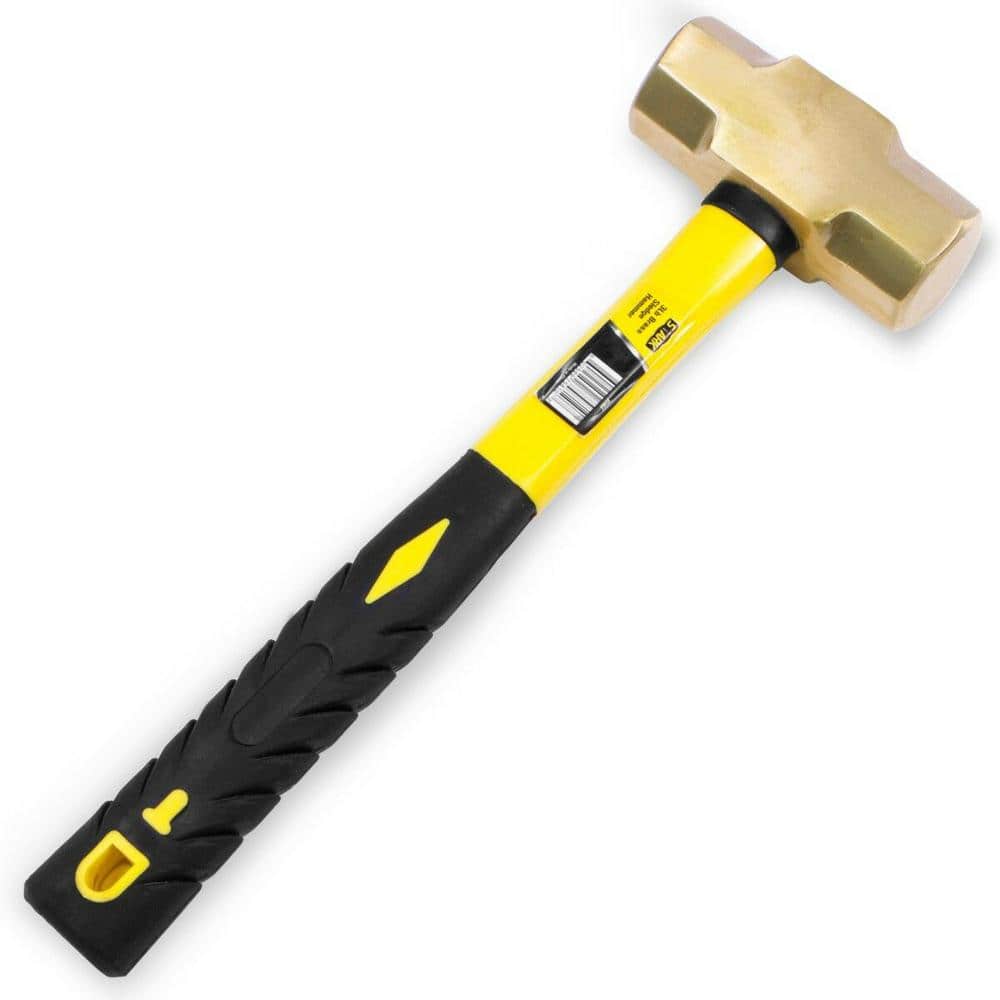 Stark 15161H 3 lbs. Brass Sledge Hammer with Fiberglass Handle