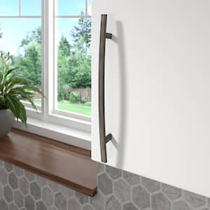 Padova Collection 7 9/16 in. (192 mm) Antique Nickel Transitional Rectangular Cabinet Bar Pull