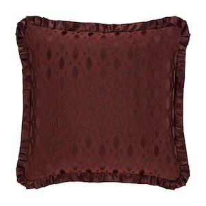 Le Grande Maroon Maroon Polyester Euro Sham 26 x 26 in.