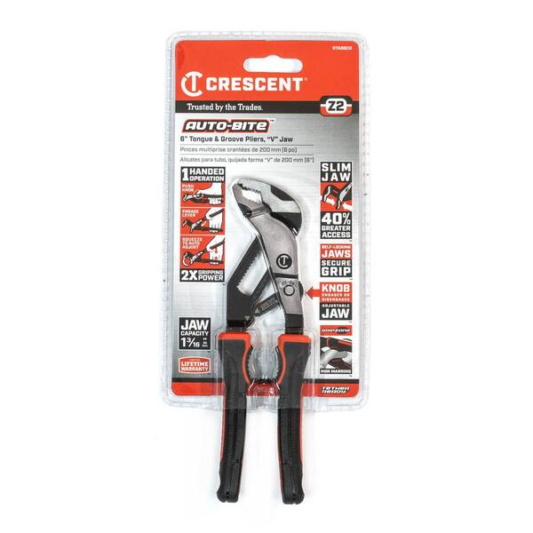 Crescent Z2 Auto-Bite 6 in. V-Jaw Tongue and Groove Dual
