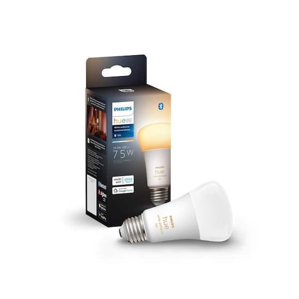 75-Watt Equivalent A19 Smart LED Tunable White Light Bulb with Bluetooth (4-Pack)