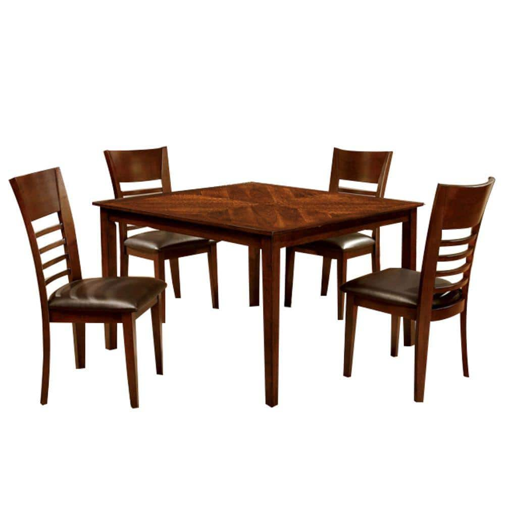 Williams Home Furnishing Hillsview I Brown Cherry Dining Table Set (5 ...