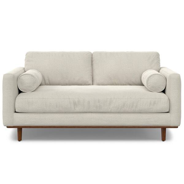 Simpli Home Morrison 72 in. Straight Arm Woven-Blend Fabric