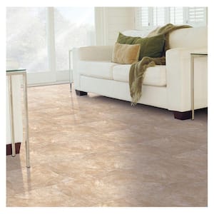 Take Home Tile Sample - Portland Stone 18 in. x 18 in. Beige Glazed Ceramic Floor and Wall Tile