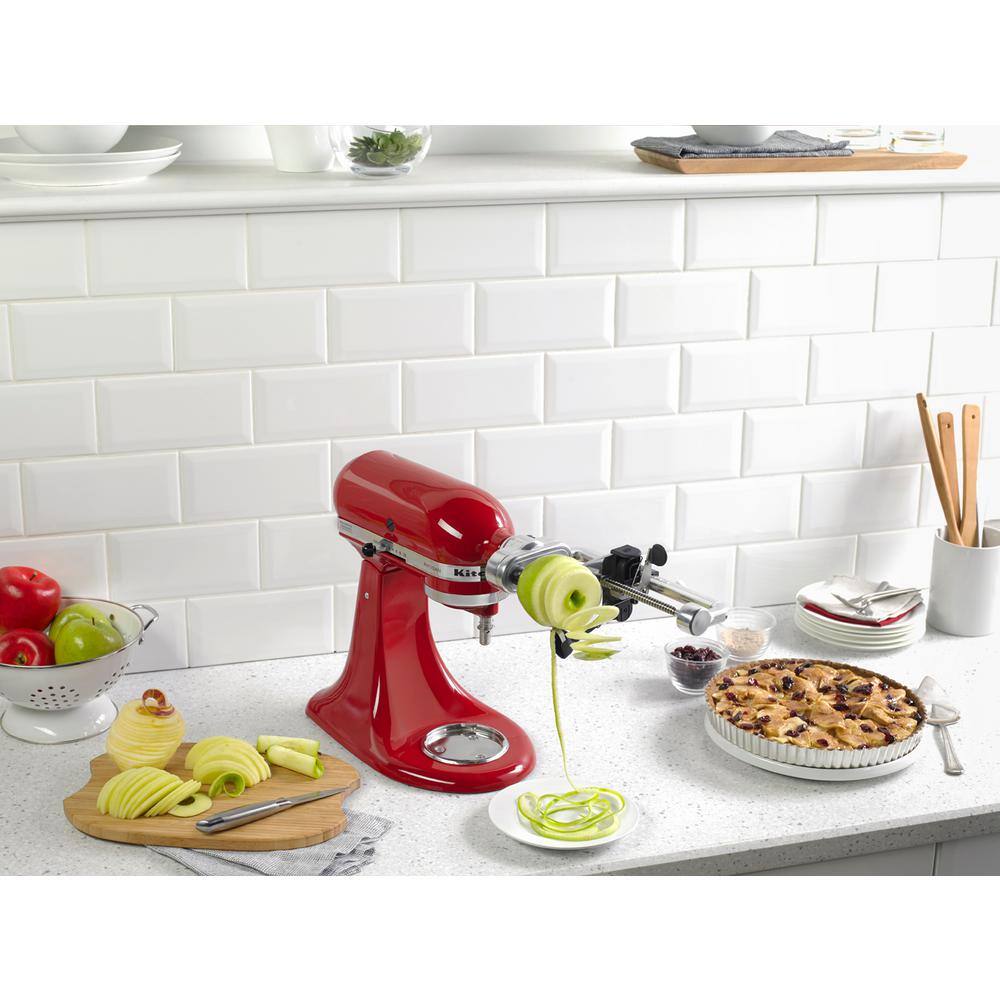 Stainless Steel Food Processor Spiralizer Attachment, Black
