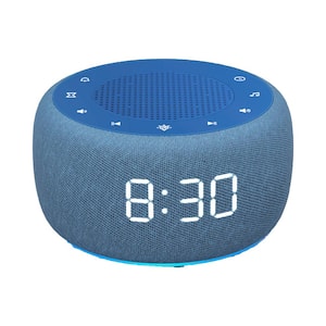 2 in 1 Twilight Digital Acrylonitrile Butadiene Styren Lighted Table Alarm Clock and Sound Machine