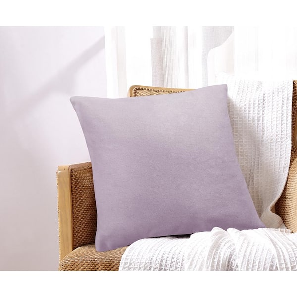 Harper Lane Maxine Chenille Lavender 18 in. x 18 in. Decorative Pillow