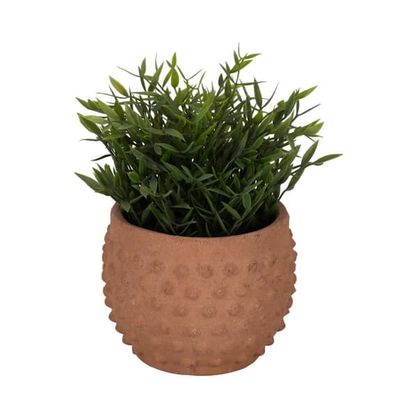 Liv & Skye Red Ceramic Bubble Raised Dot Design Decorative Planter