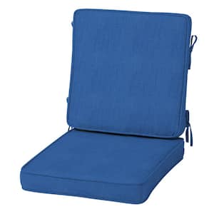 Modern Acrylic Outdoor Dining Chair Cushion 20 x 20, Lapis Blue