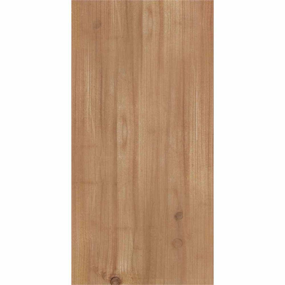 12"H Western Red Cedar Rough Sawn Corbel with Backplate