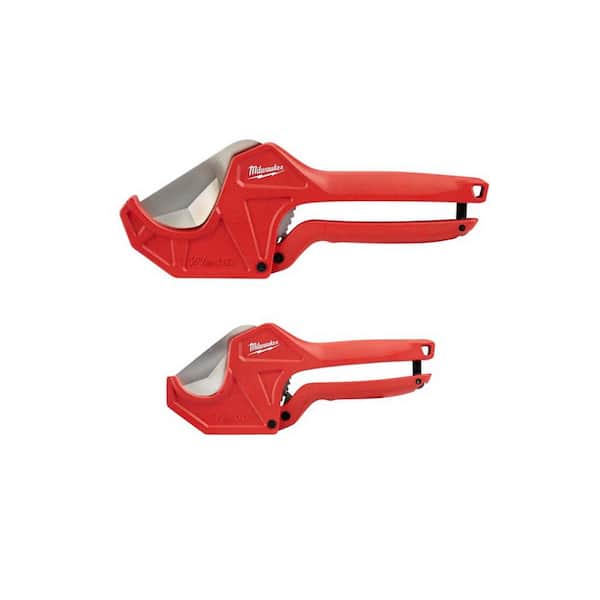 Milwaukee 2-3/8 in. and 1-5/8 in. Ratcheting PVC and Tubing Cutter