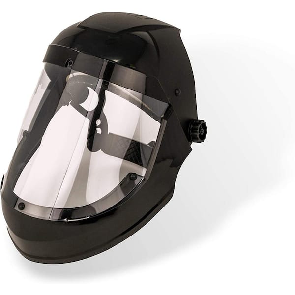 Safe Handler OSFM, Black, Full Face Protector Shield, Reusable Safety Face Shield (1-Pack)