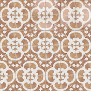 Angela Harris Sicilia Flora 7.87 in. x 7.87 in. Matte Porcelain Floor and Wall Tile (10.76 sq. ft./Case)