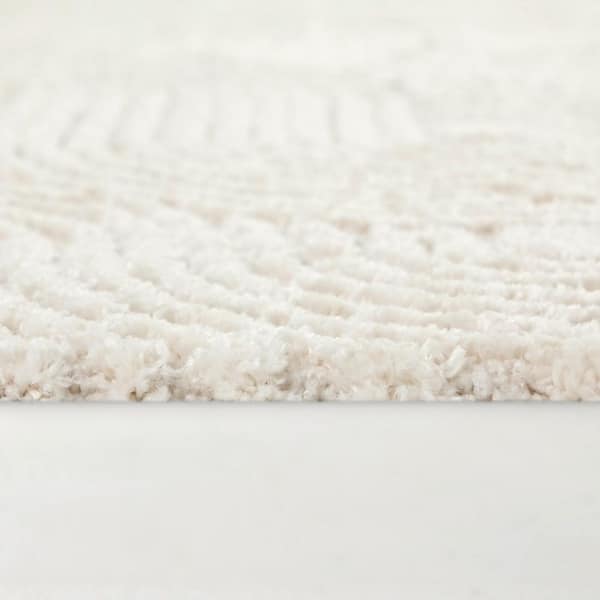 Odessa Cream 5 ft. 3 in. x 7 ft. Striped Area Rug