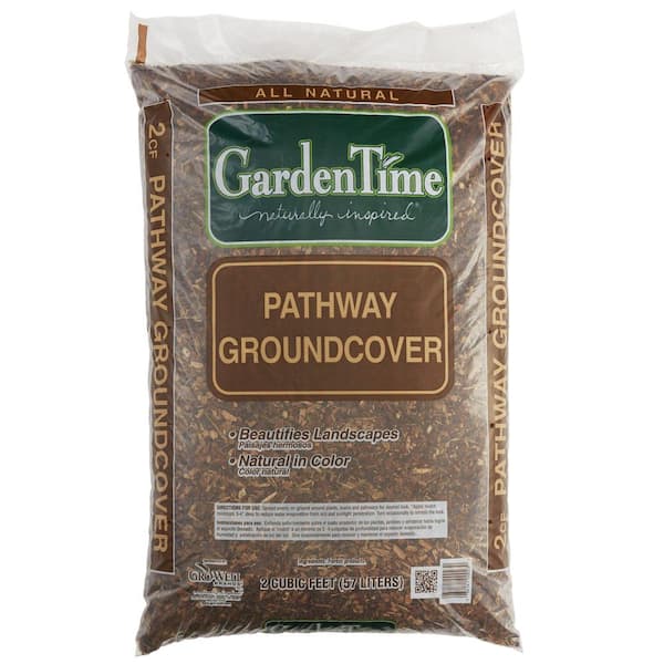 Gardentime 2 Cu Ft Pathway Bark Gt 00023, Wood Chip Ground Cover Home Depot
