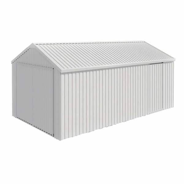 12 ft. W x 20 ft. D Single Garage Metal Shed, Double Door Outdoor Storage Unit Metal Garage Storage Shed(240 sq. ft.)