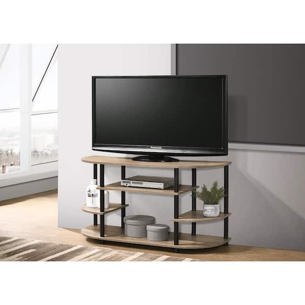Progressive Furniture Chicopee 42 in. Sandstone Composite TV Stand Fits TVs Up to 43 in. with Open Storage