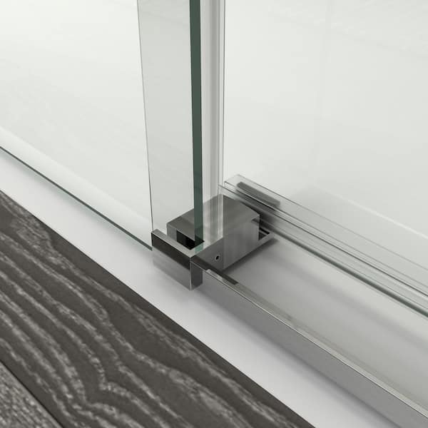 Abruzzo 60 in. W x 76 in. H Single Sliding frameless Bypass