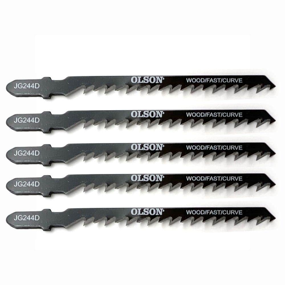 Olson Saw Jig Saw Blade Set, 5, Wood, Course, Curve Cuts 6