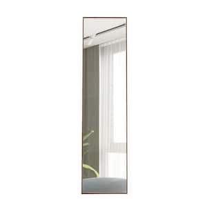 15 in. W x 58 in. H Rectangle Brown Decorative Mirror