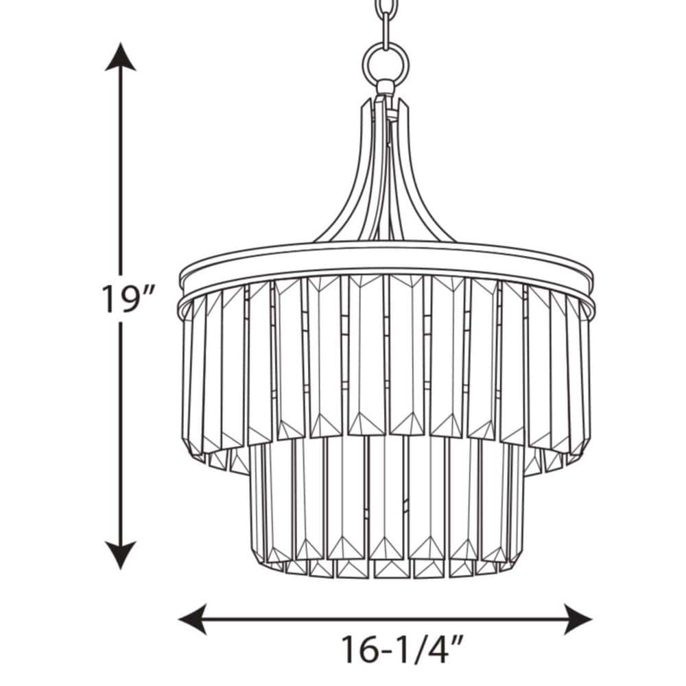 Silver Ridge Crystal Semi-Flush Convertible Ceiling Light