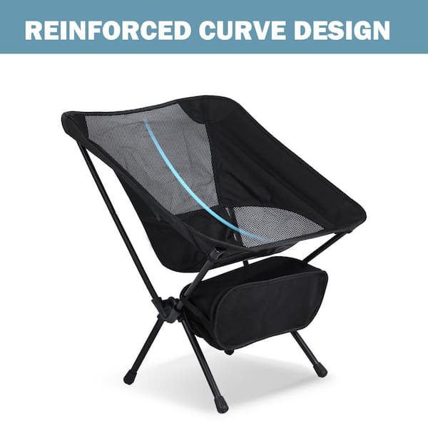 Camping chair lightweight compact folding moon chairs breathable  comfortable portable outdoor fishing chair