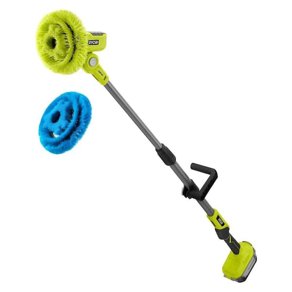 RYOBI ONE+ 18V Cordless Telescoping Power Scrubber (Tool Only) w