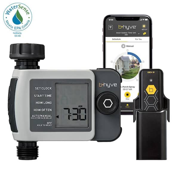 B-hyve XD Bluetooth 1-Outlet Hose Watering Timer Sprinkler Timer