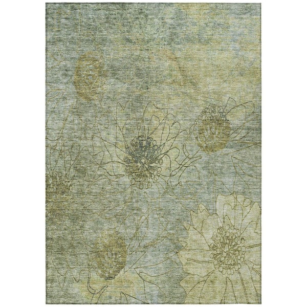 Addison Rugs Chantille Machine Washable Indoor/Outdoor Abstract ACN2235 Aloe 5 ft. x 7 ft. 6 in. Area Rug