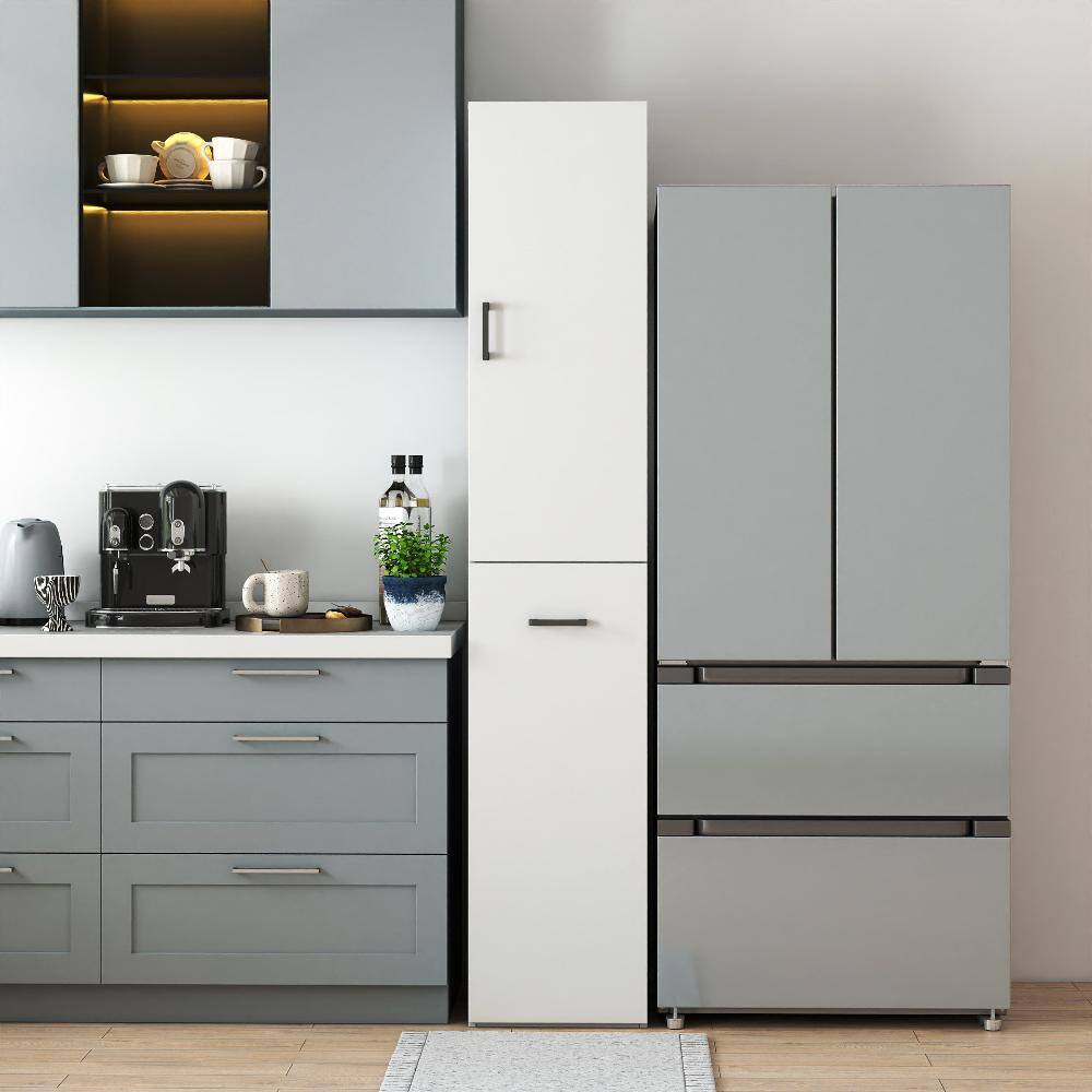 Freestanding Tall Kitchen Pantry Cabinet with Door & Pull-out Shelves price history on PriceWatchPro