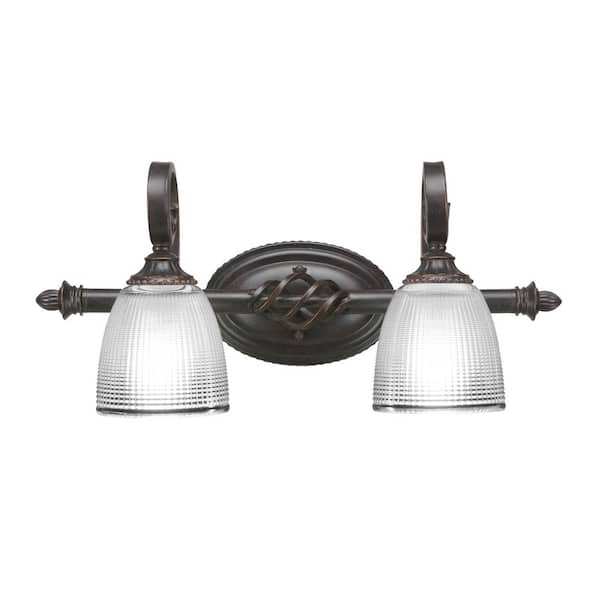 Unbranded Bridgewater 20.75 in. 2-Light Dark Granite Vanity Light