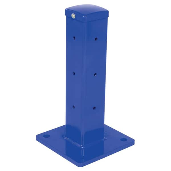 Vestil 18 in. Blue Bolt-On Style Rigid Tube Guardrail Post