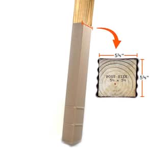 6 in. x 6 in. x 42 in. In-Ground Post Decay Protection
