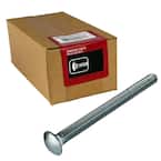 3/8 in.-16 x 4-1/2 in. Zinc Plated Carriage Bolt (25-Pack)