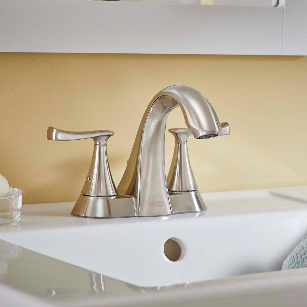 Chatfield Brushed Nickel 4-Inch Centerset 2-Handle Bathroom Faucet