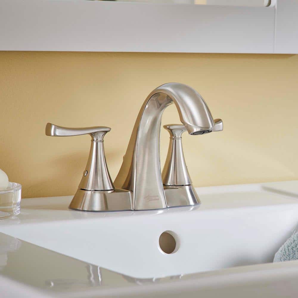 Chatfield Brushed Nickel 4-Inch Centerset 2-Handle Bathroom Faucet