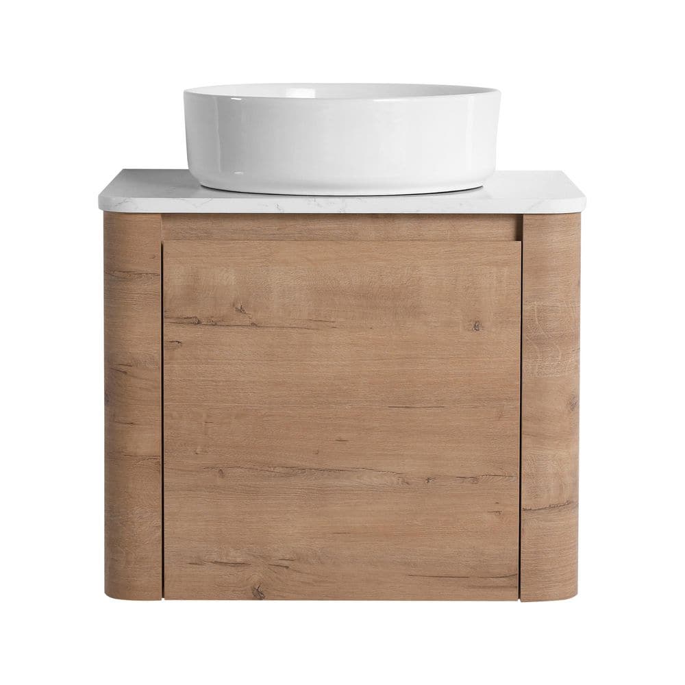 24 in. Wall-Mounted Imitative Oak Bath Vanity with White Engineered Stone Top Unassembled price history on PriceWatchPro