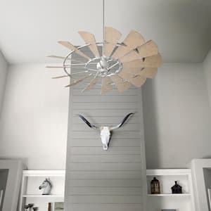 Windmill 72 in. Indoor Galvanized Ceiling Fan with Wall Control