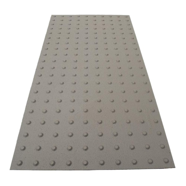 Safety Step TD RampUp 24 in. x 4 ft. Light Gray ADA Warning Detectable Tile