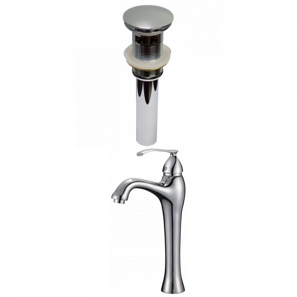 Katrina Single Handle Vessel Sink Faucet with Pop-Up Drain in Brushed Chrome 16GS-29481 price history on PriceWatchPro