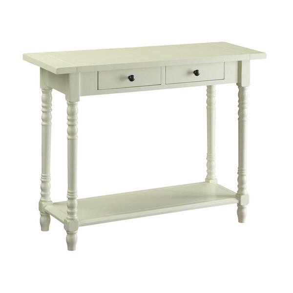 4D Concepts Savannah 38 in. Buttermilk Standard Rectangle Wood Console ...