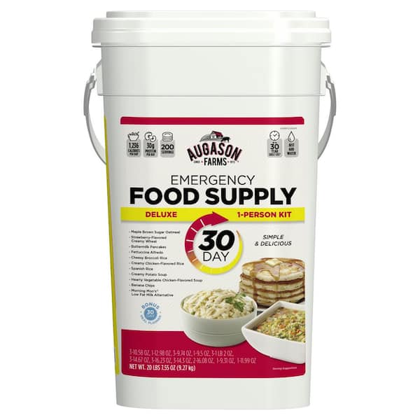 AUGASON FARMS Deluxe 30-Day Emergency Food Supply 5-Gallon