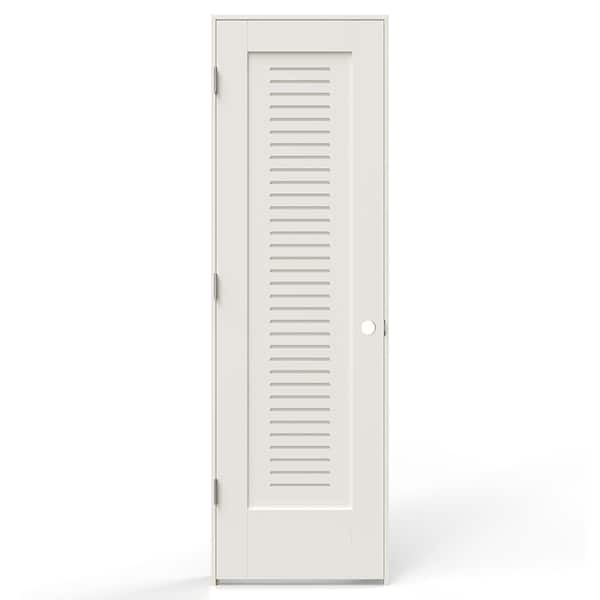 JELD-WEN 24 in. x 80 in. 1 Panel Right-Handed Primed MDF Wood