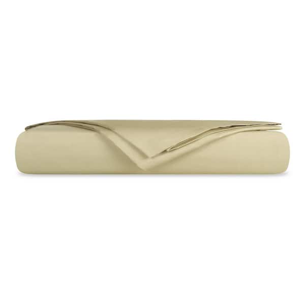 Delara 3-Piece Set Sage Green Solid 100% Organic Cotton Sheets, Full, Smooth and Breathable, Super Soft Fitted Sheet Sets