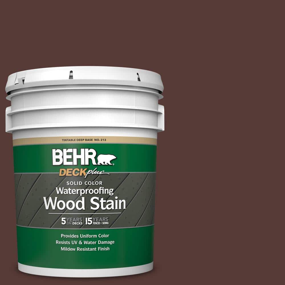 5 gal. #PPU1-02 Divine Wine Solid Color Waterproofing Exterior Wood Stain