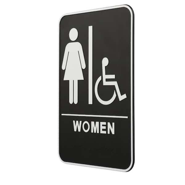 Braille Signs Female Toilet Sign FT-BLUE 